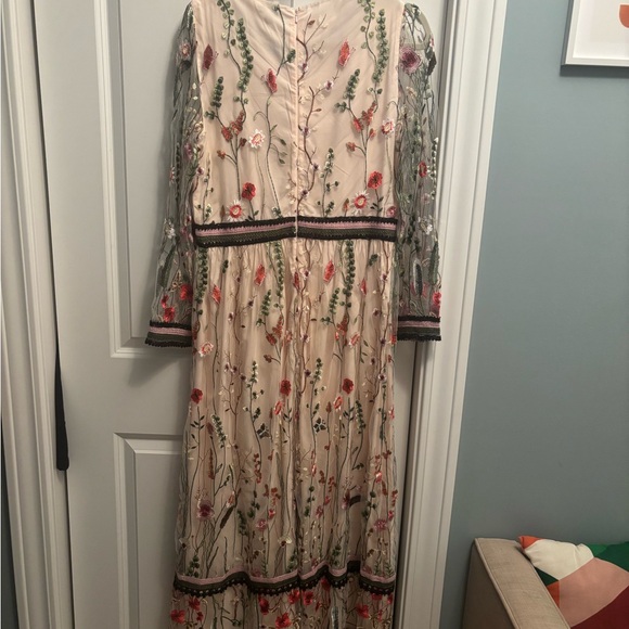 Miss Selfridge Multicolor Floral Long Sleeve Dress - Picture 4 of 5